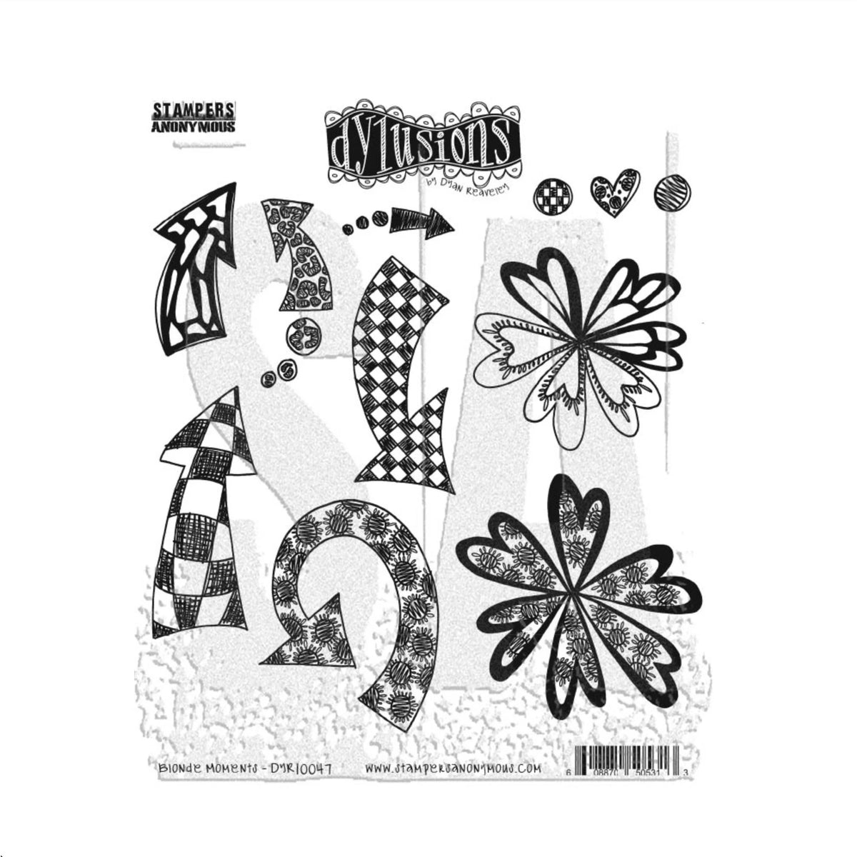 Dylusions - Cling Stamps - Blonde Moments