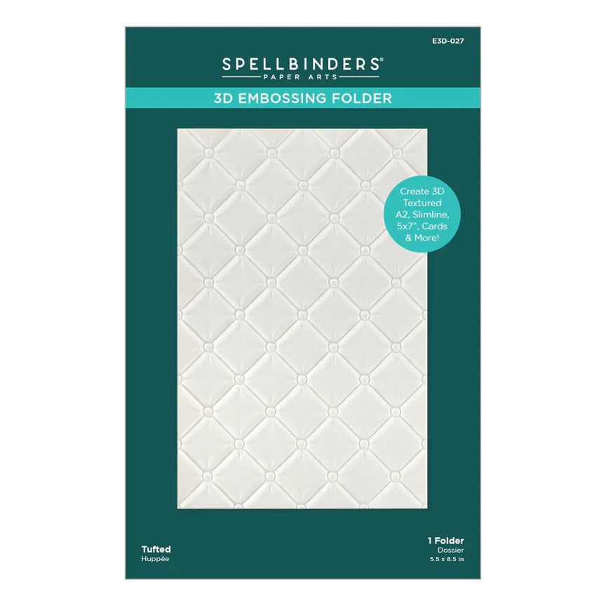 Spellbinders- Tufted - 3D Embossing Folder