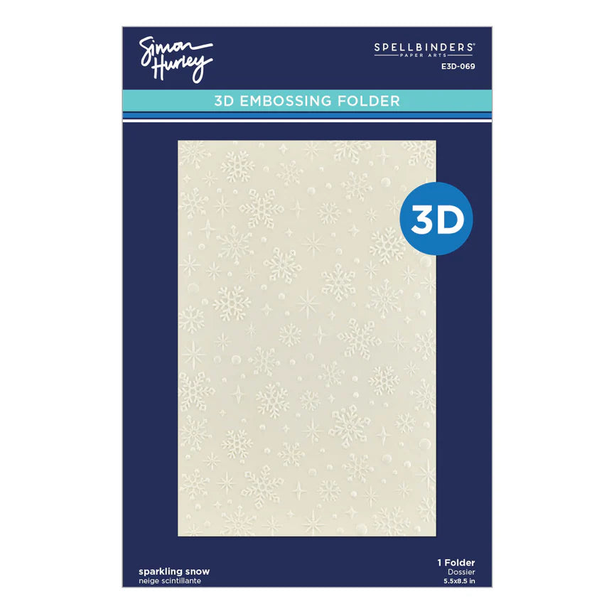 Spellbinders- Simon Hurley - 3D embossing Folder - Sparkling Snow