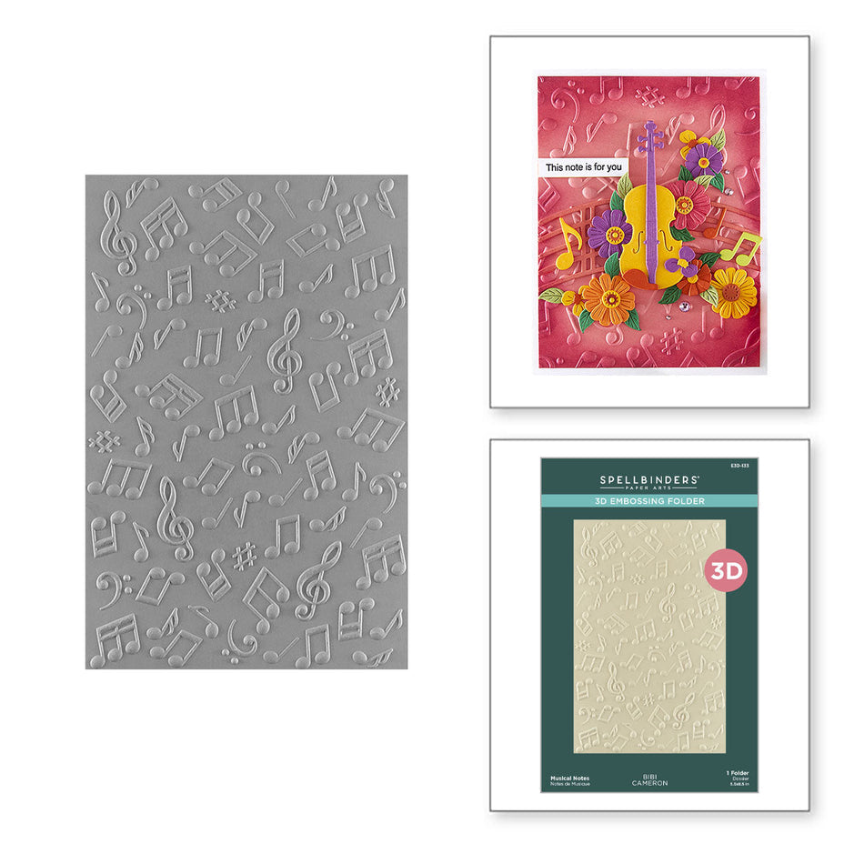 Spellbinders- Musical Notes - 3D Embossing
