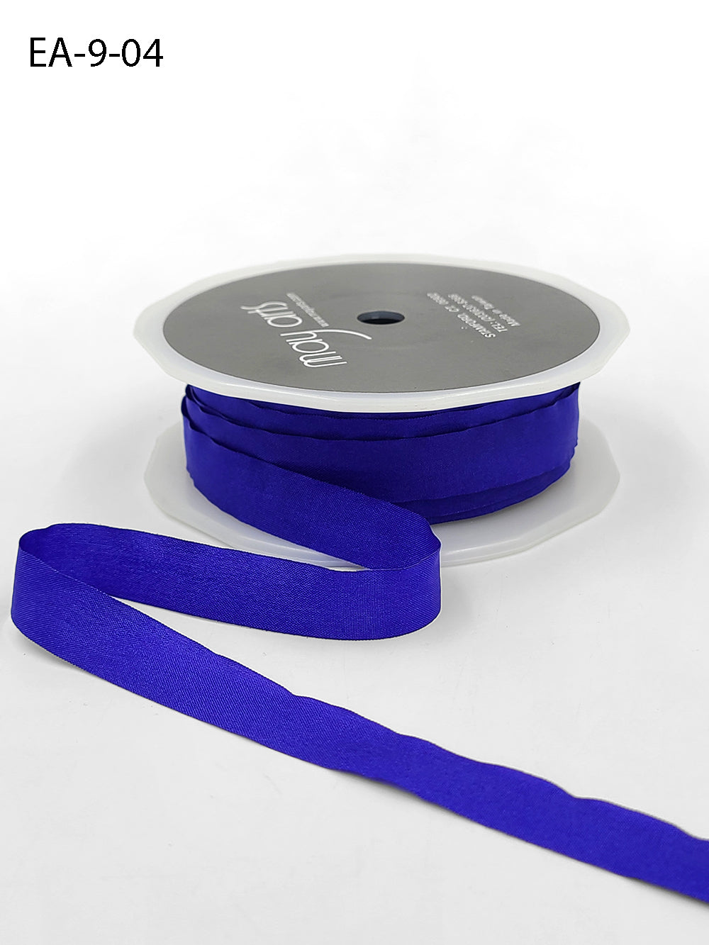 Wrinkled Faux Silk Ribbon - Royal Blue - 1,25 cm - METERSVIS