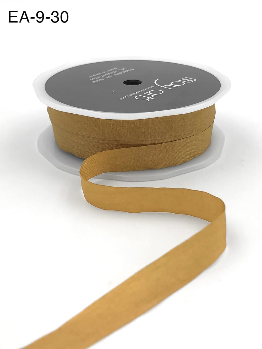 Wrinkled Faux Silk Ribbon - Gold - 1,25 cm -  METERSVIS