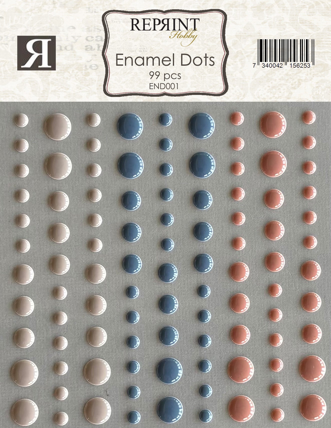 Reprint - Ahesive Enamel Dots - Cozy Season