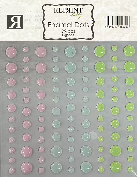 Reprint - Adhesive Enamel Dots - Happiness