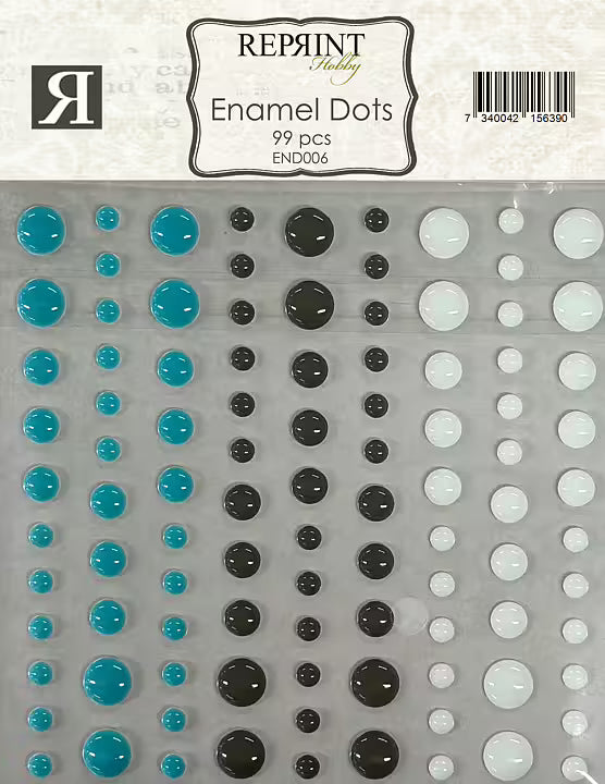 Reprint - Adhesive Enamel Dots - Masculine Moments