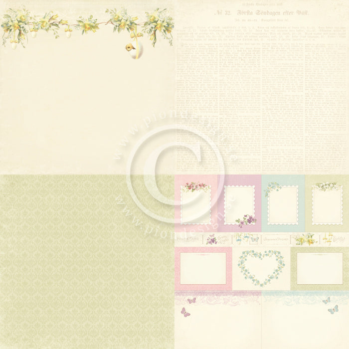 Pion Design - Easter Greetings - Daffodil 6x6 tum