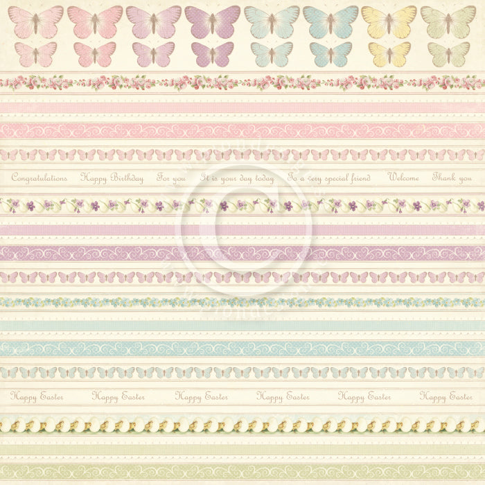 Pion Design - Easter Greetings - Border 12x12"