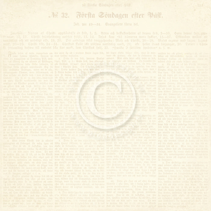 Pion Design - Easter Greetings - By the Cherry Tree 12x12"