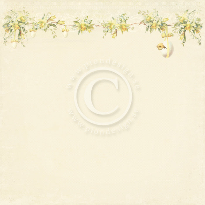 Pion Design - Easter Greetings - Daffodil 12x12"