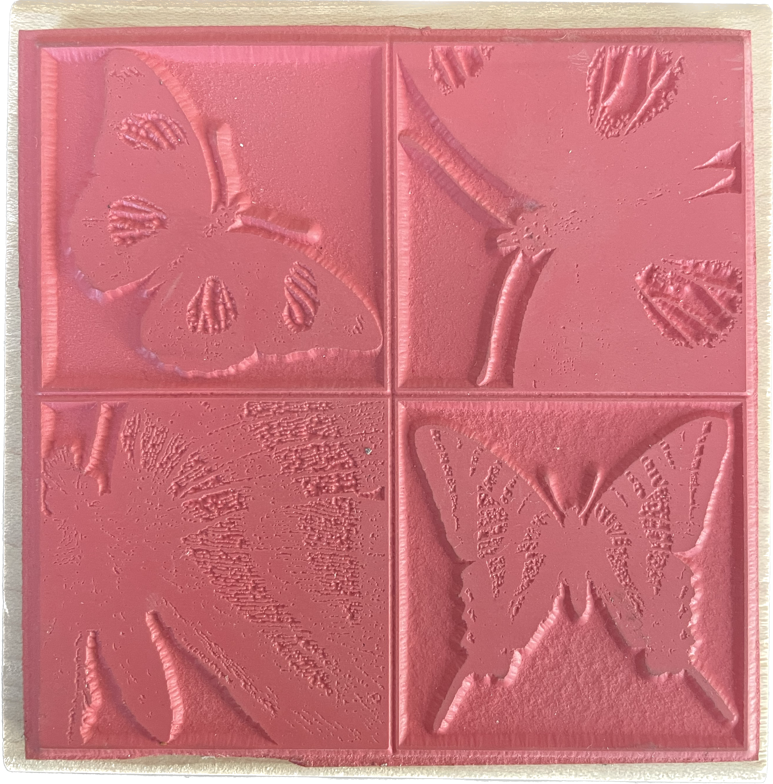 Hampton Art - Montert stempel - Butterfly Grid