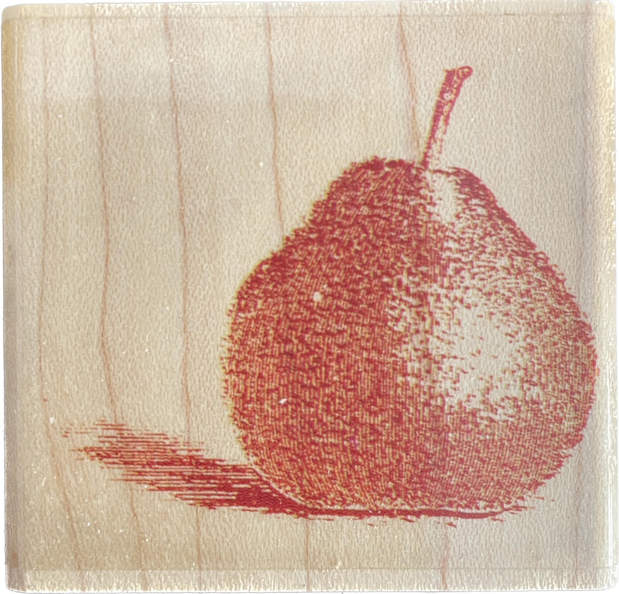Hampton Art - Montert stempel - Pear with shadow