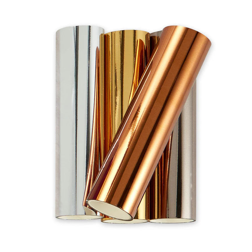 Spellbinders - Glimmer Hot foil rolls - Essential Metallics Variety pack