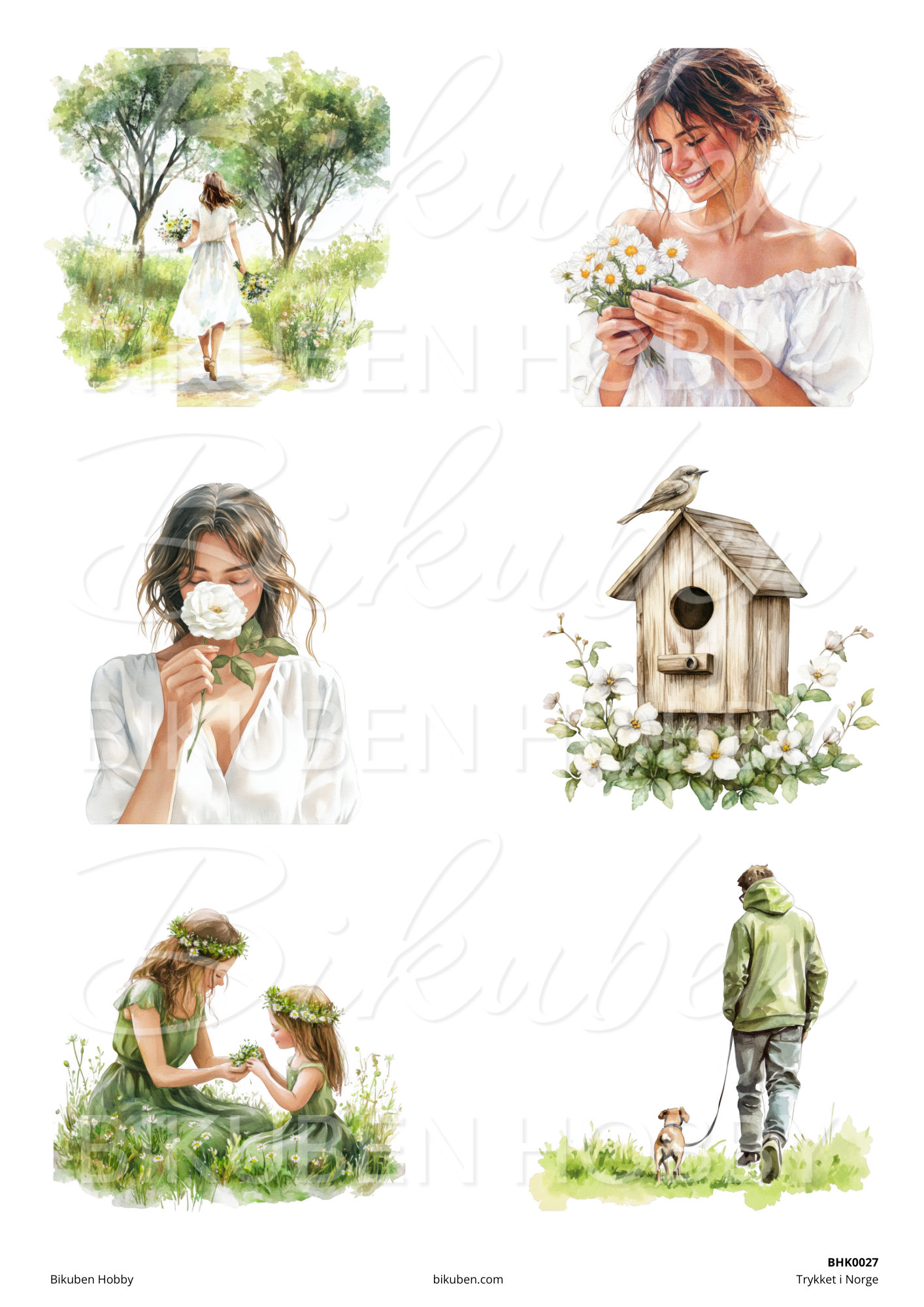 Bikuben Hobby - Klippeark - Harmoni Bundle - 10 ark