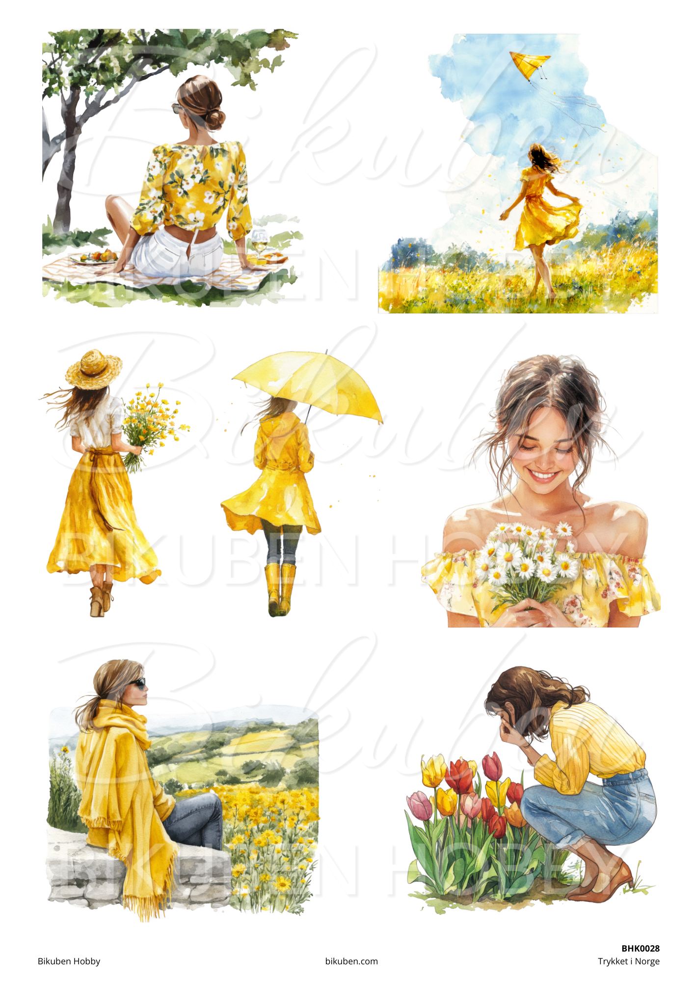 Bikuben Hobby - Klippeark - Harmoni Bundle - 10 ark