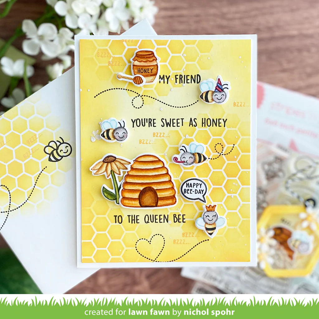Lawn Fawn - Clear Stamps - Hive Five
