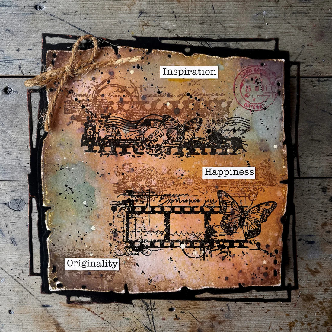 Aall and Create - Clear stamp set -Through the Lens - Torn Prints - A6