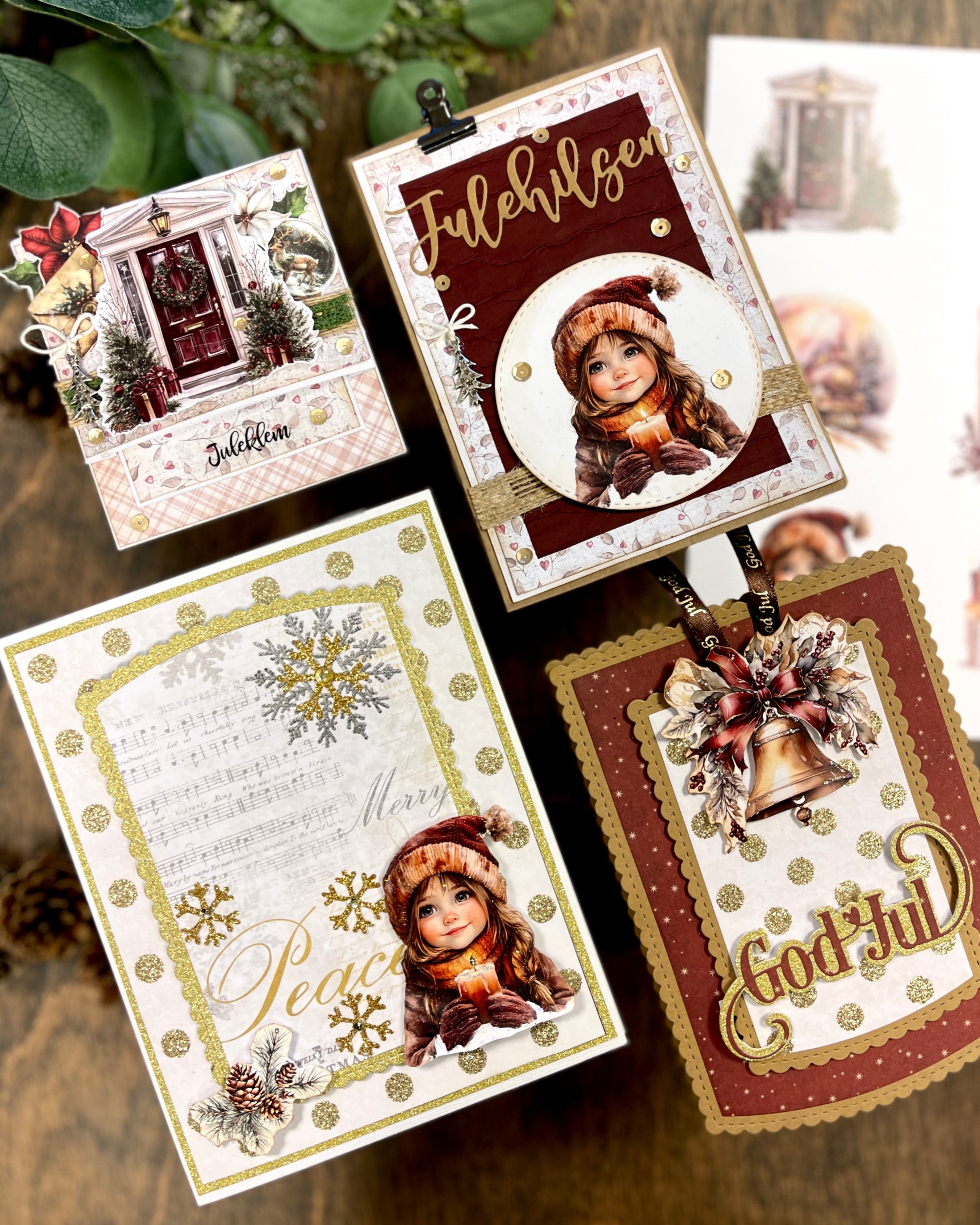 Bikuben Hobby - Klippeark A4 - Burgunder jul