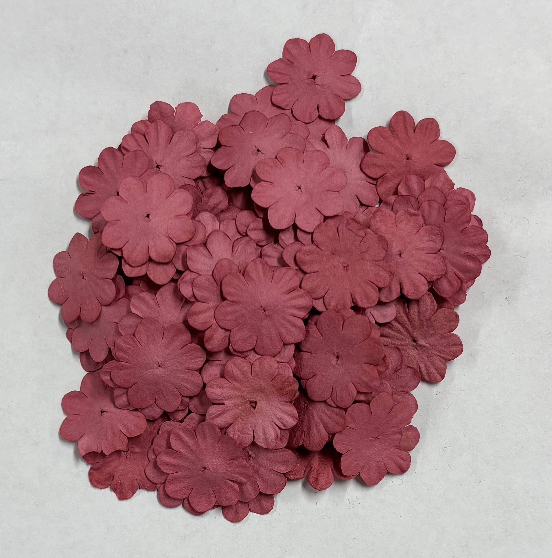 Reprint - Mini Papirblomster - Raspberry