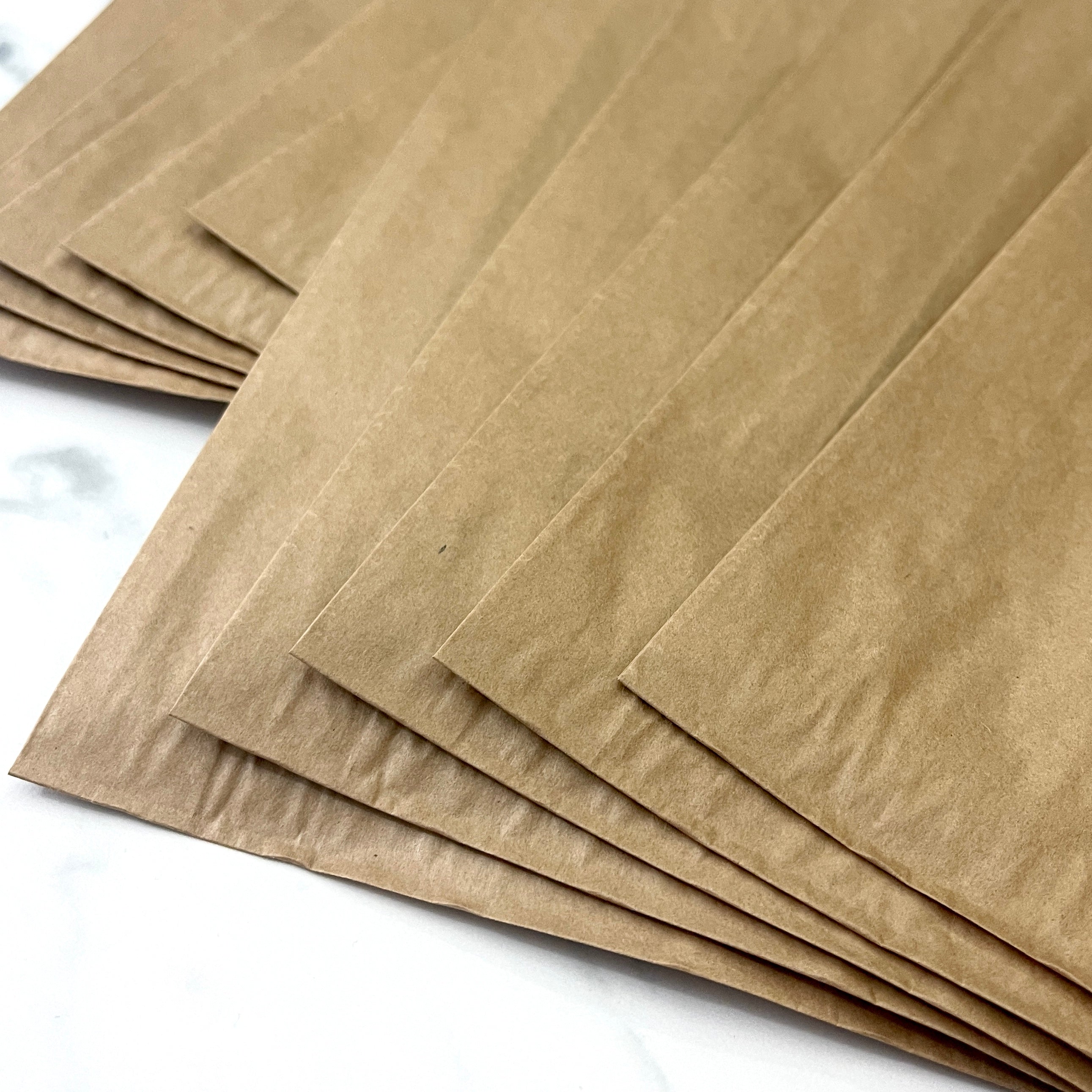 Papirposer - brun - 10 stk