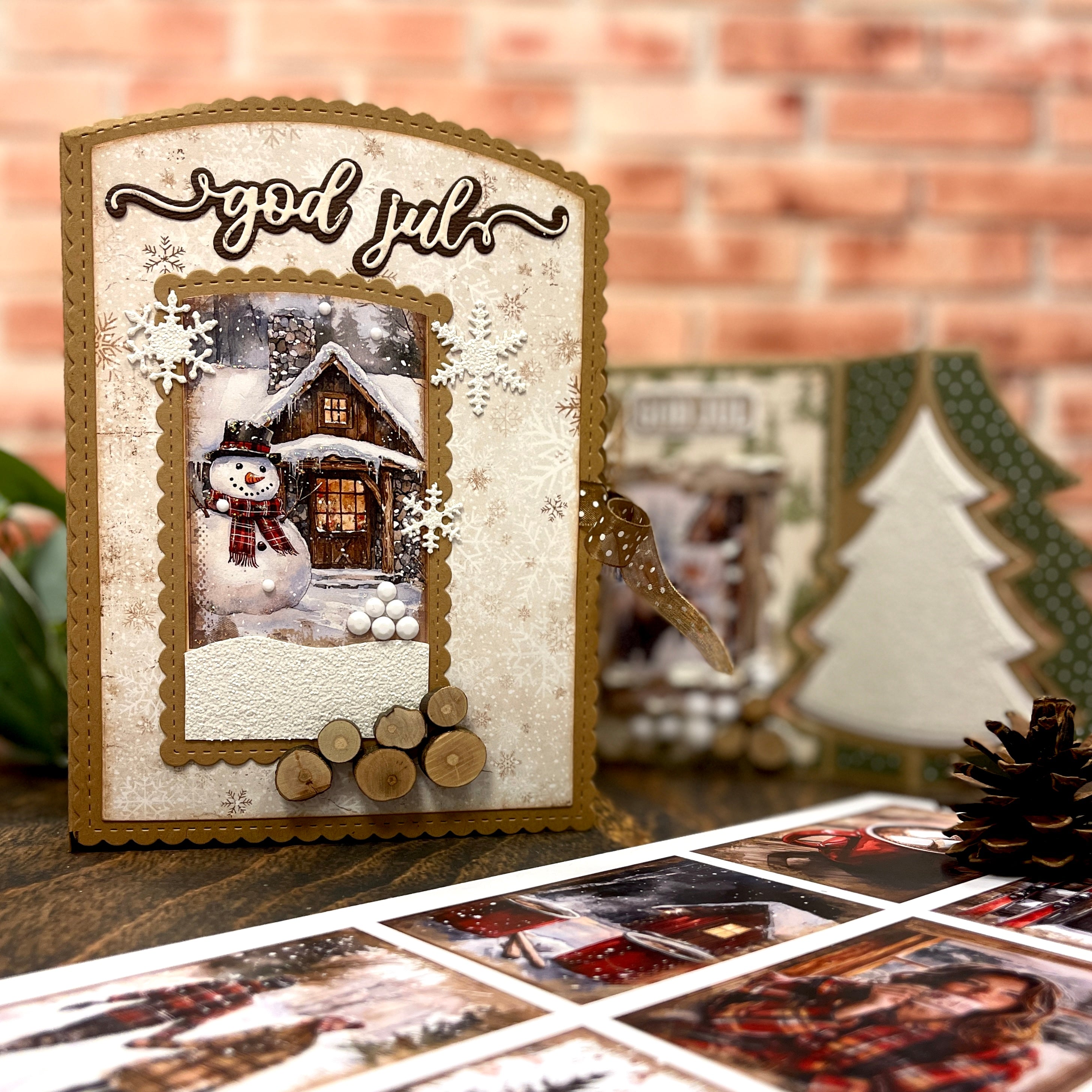 Bikuben Hobby - Klippeark A4 - Vinterklipp Rød