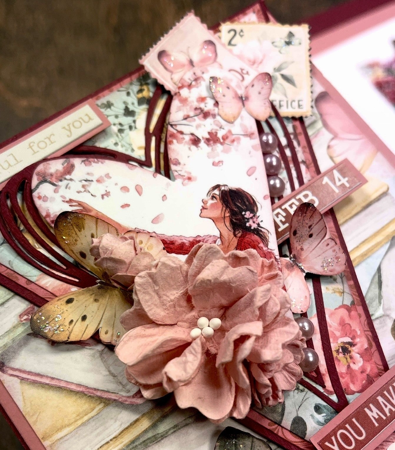 Bikuben Hobby - Klippeark - Rød Harmoni - A4