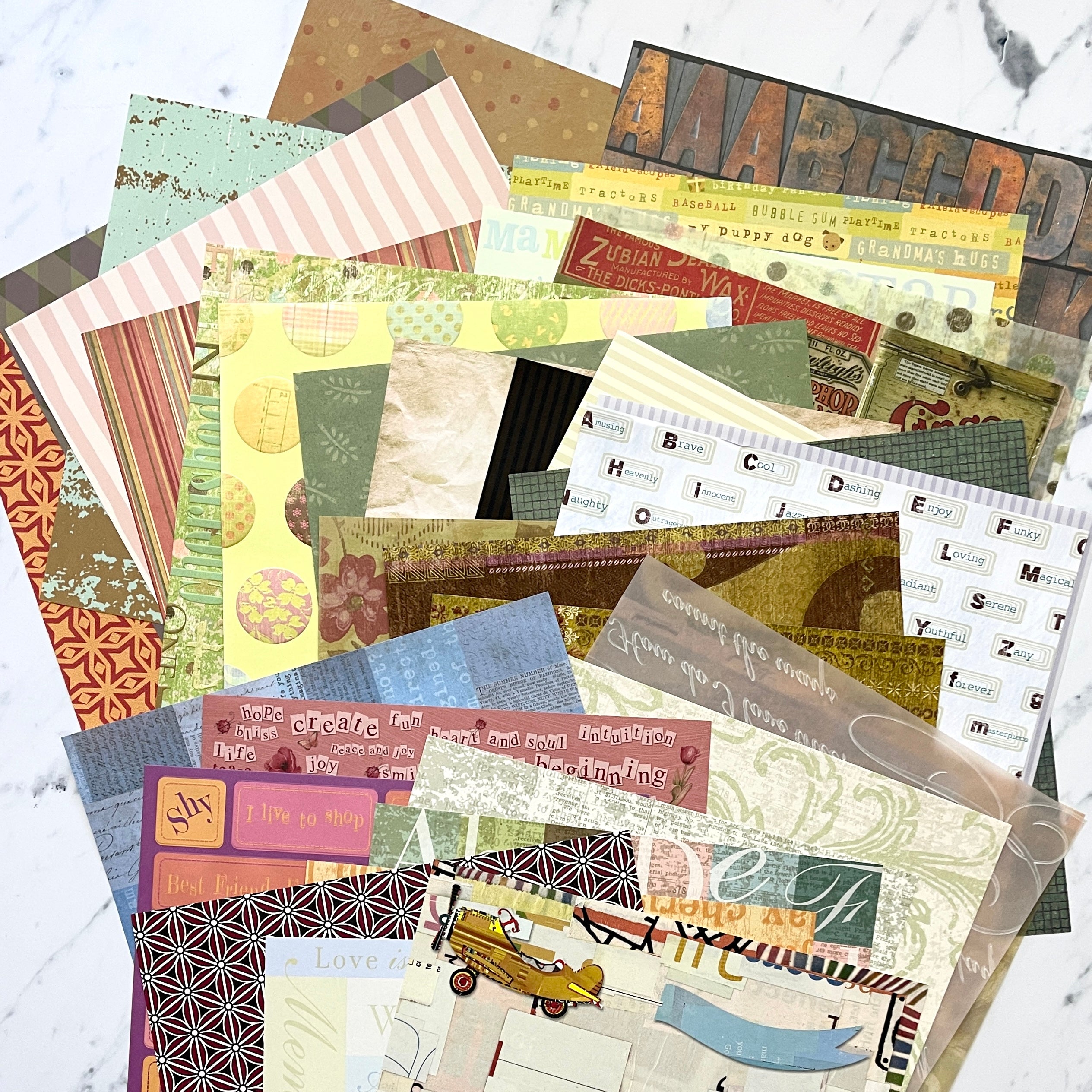 Stor forundringspakke - Mønsterark - 50stk