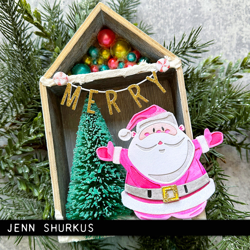 Sizzix - Tim Holtz - Thinlits Colorize Dies - Santa Greetings