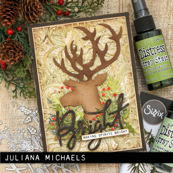 Sizzix - Tim Holtz Alterations - Thinlits - Mini Holiday Greens