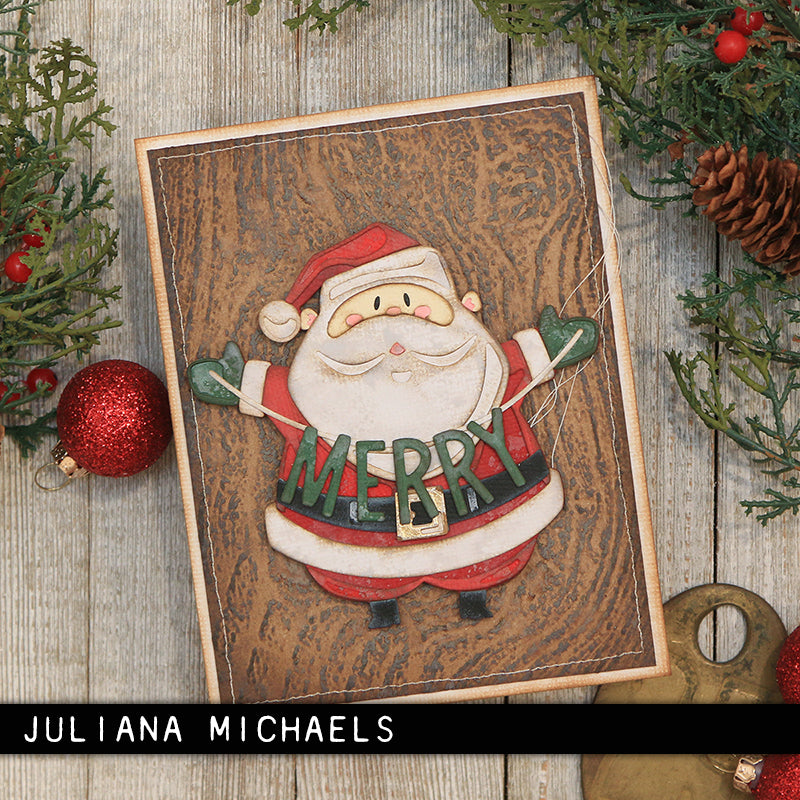 Sizzix - Tim Holtz - Thinlits Colorize Dies - Santa Greetings