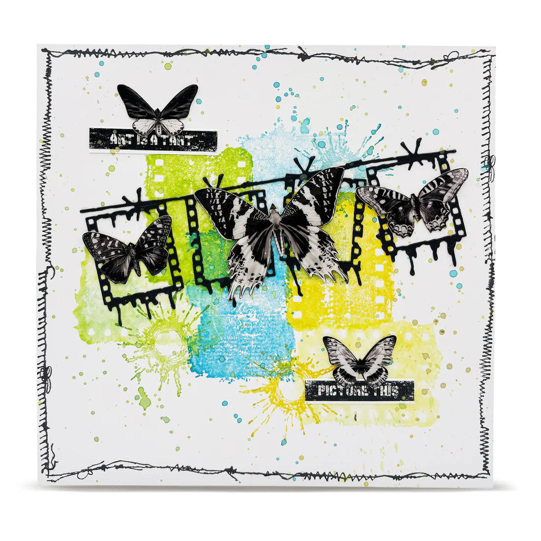 Aall and Create - Clear stamp set -Through the Lens - Sewn Sparks - A6