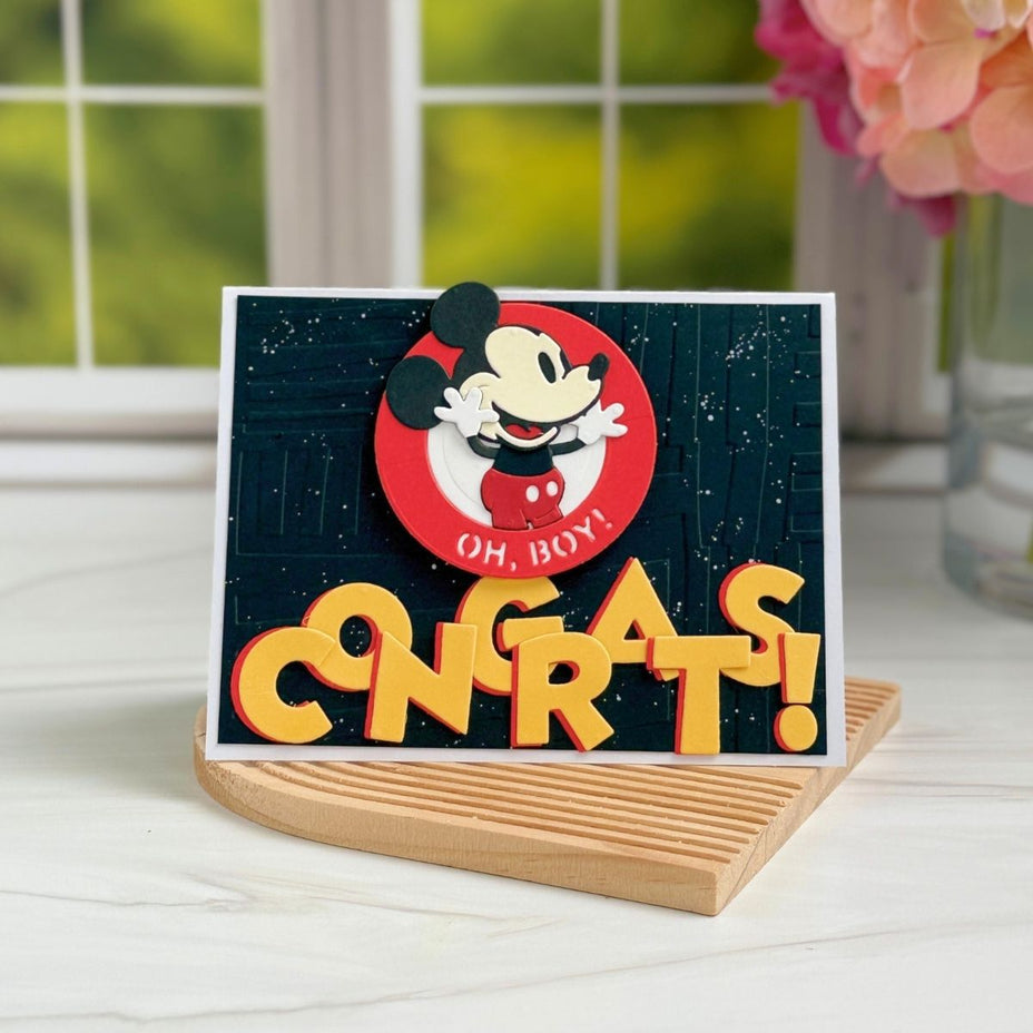 Spellbinders - Dies - Say Cheese Classic Mouse - Frame & Sentiments