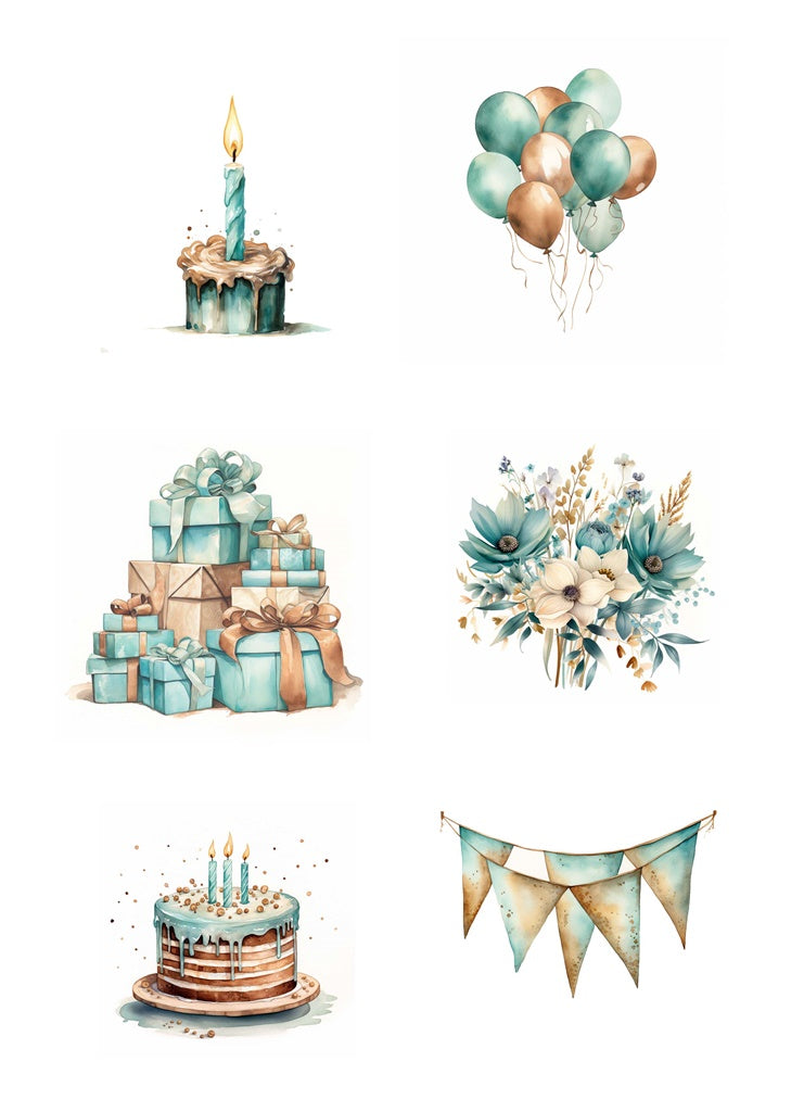 Reprint - Klippark - Birthday - A4