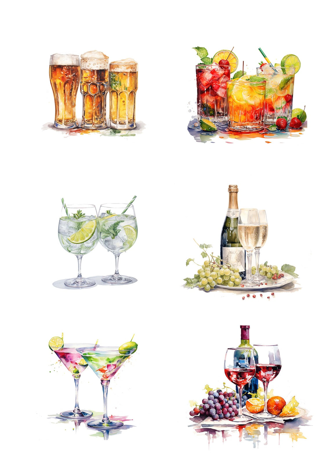 Reprint - Klippark - Drinks - A4