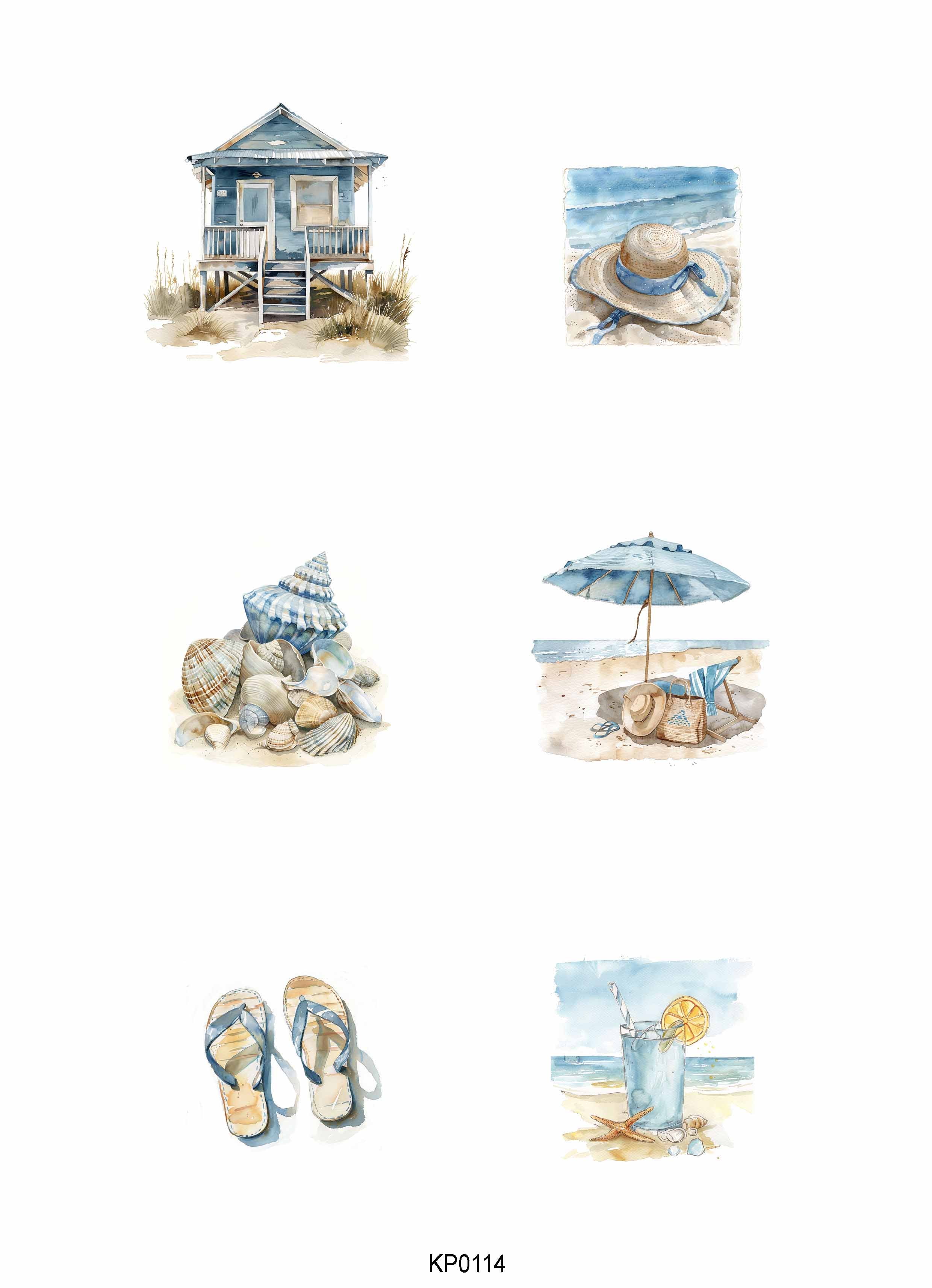 Reprint - Klippark - At the Sea - A4