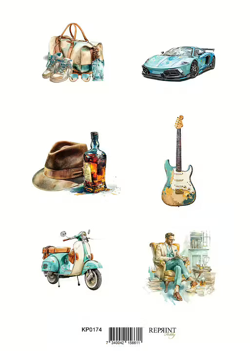 Reprint - Klippark - Masculine Moments - A4