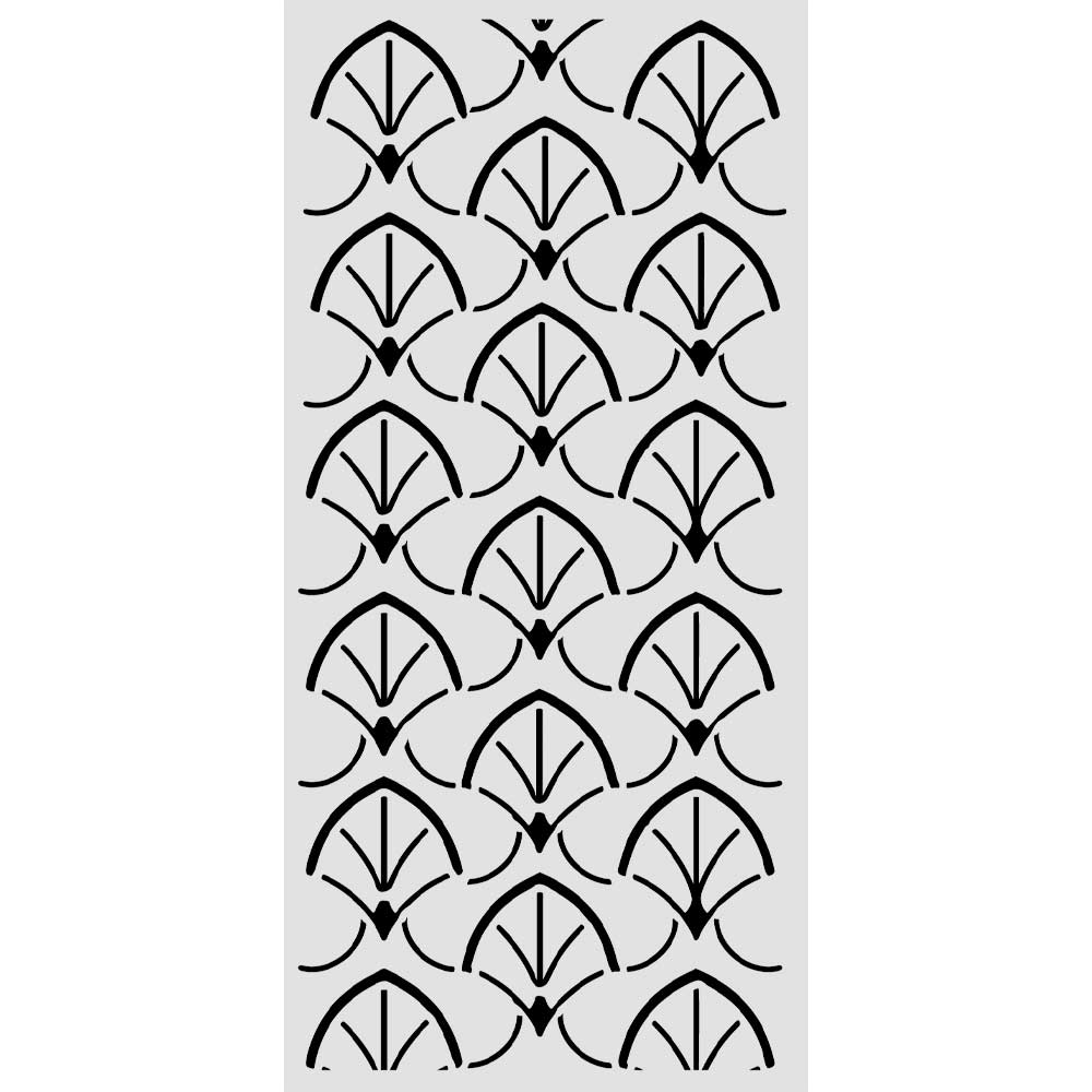 Stamperia - Oriental Garden - Thick Stencil 12x25 cm - Borders