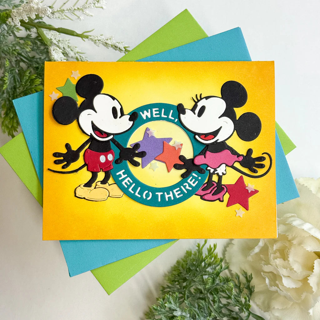 Spellbinders - Dies - Say Cheese Classic Mouse - Frame & Sentiments