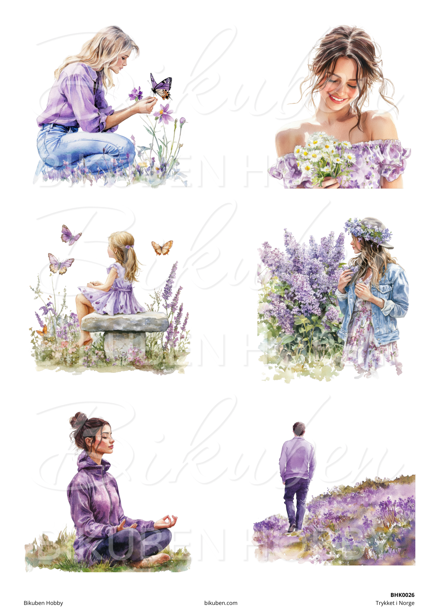 Bikuben Hobby - Klippeark - Harmoni Bundle - 10 ark