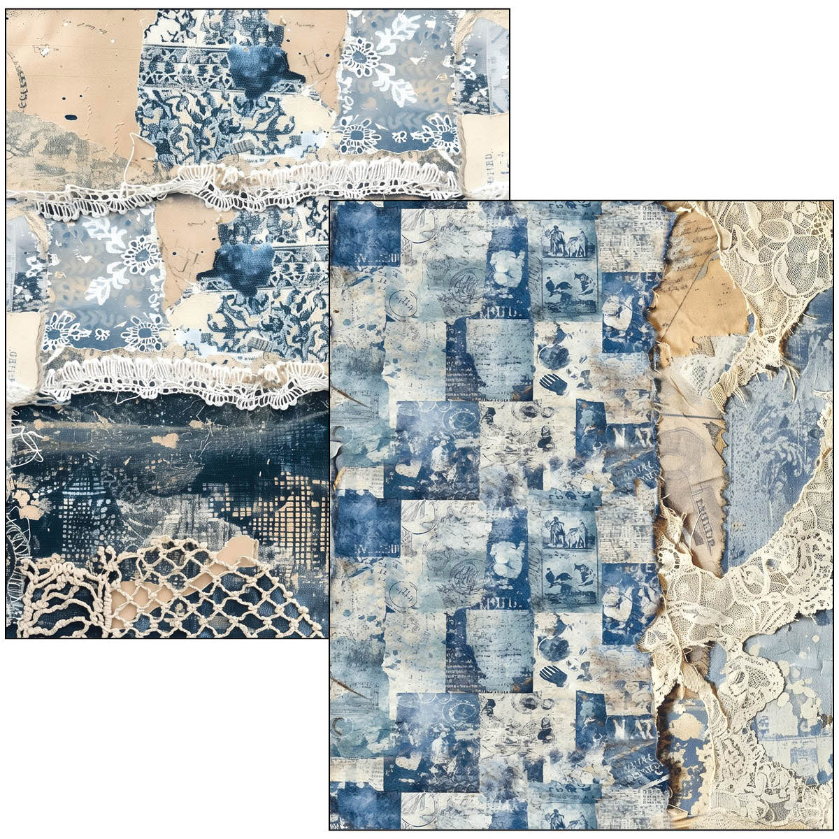 Ciao Bella - Mixed Media Book - Urban Blue Denim - Maxi