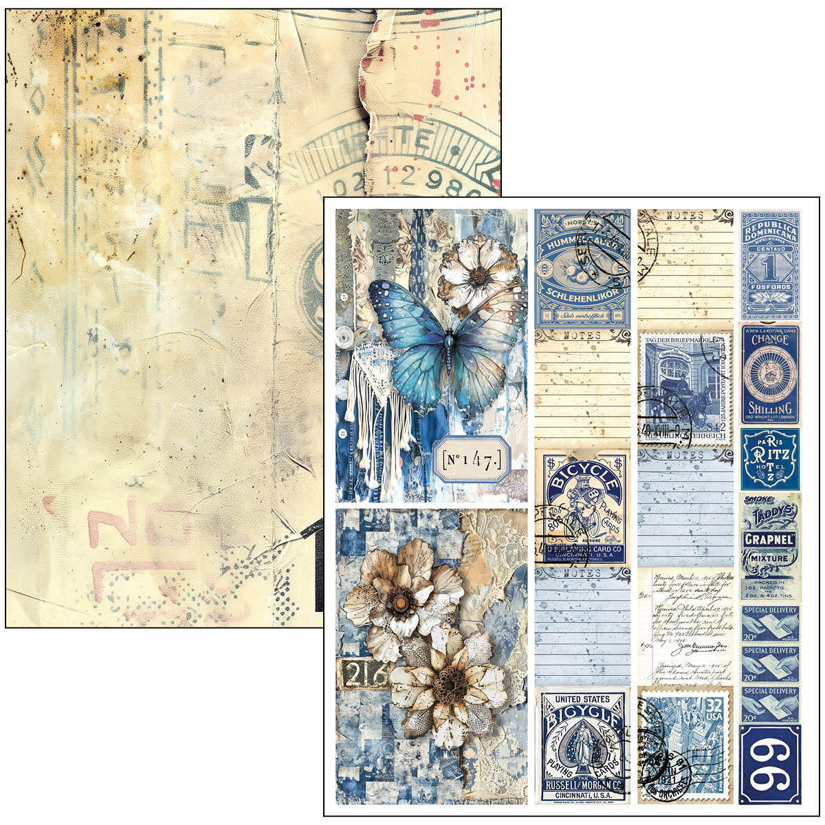 Ciao Bella - Mixed Media Book - Urban Blue Denim - Maxi