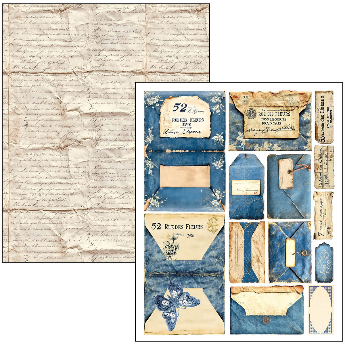 Ciao Bella - Mixed Media Book - Urban Blue Denim - Maxi