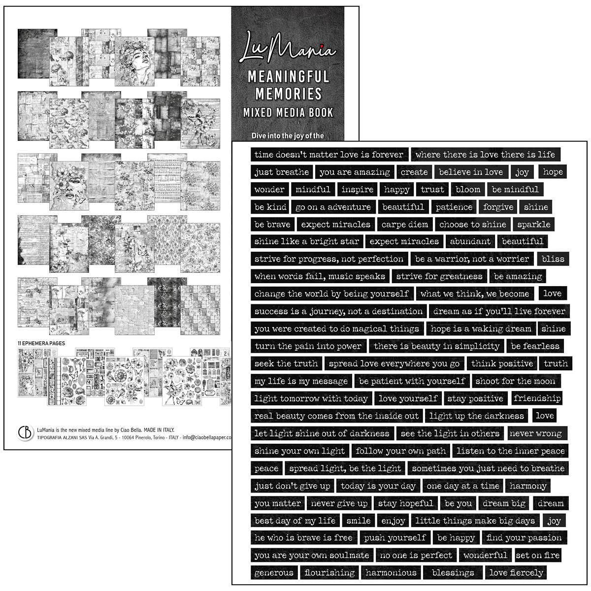 Ciao Bella - Mixed Media Book - Meaningful Memories - Maxi