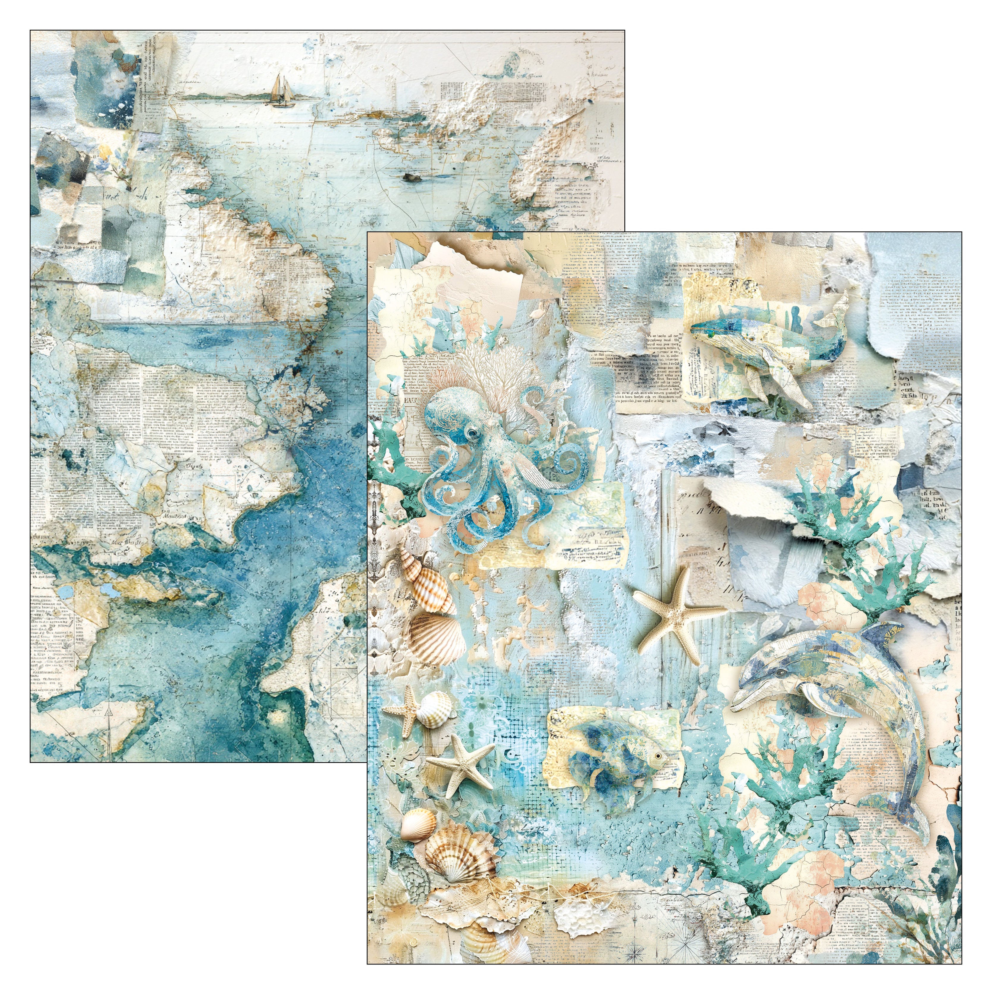 Ciao Bella - Mixed Media Book - Edge of the ocean - Maxi