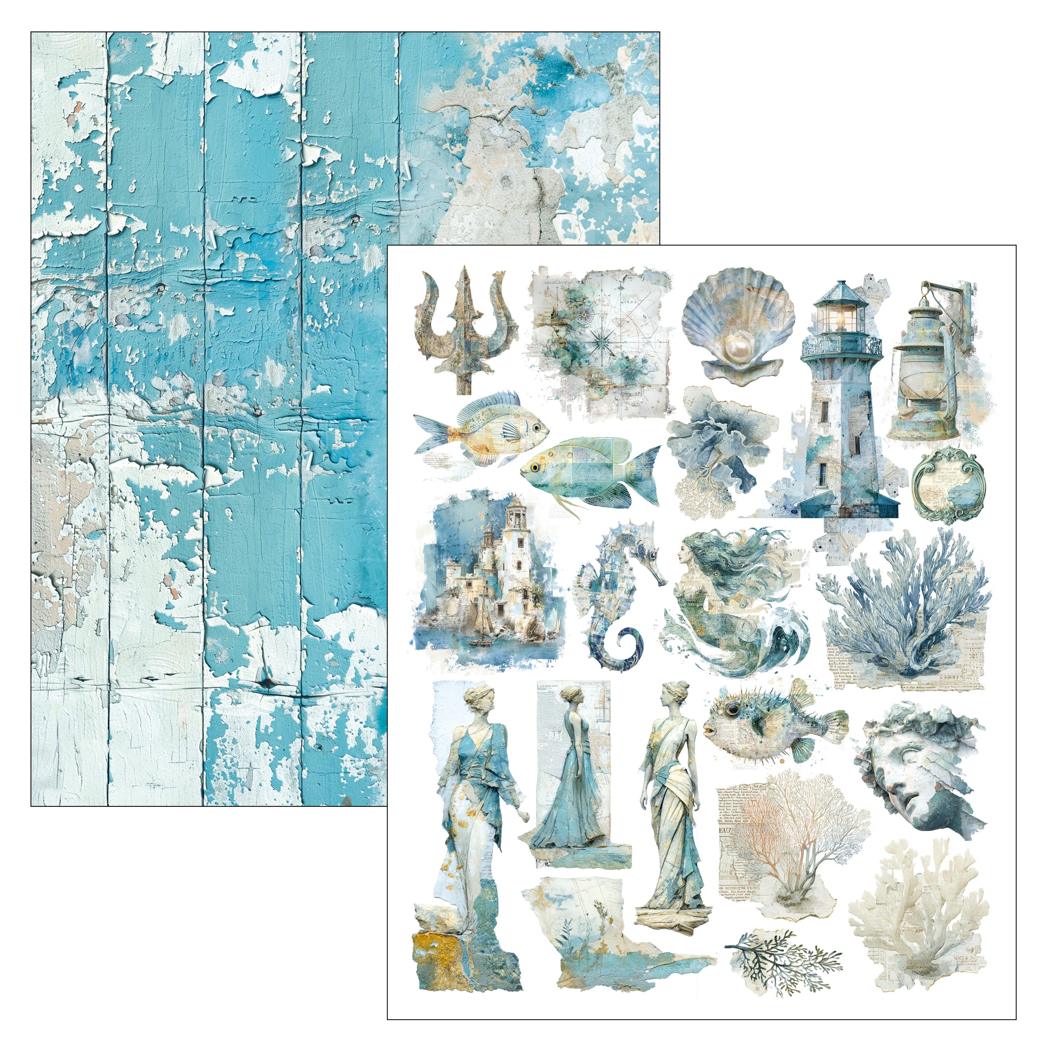 Ciao Bella - Mixed Media Book - Edge of the ocean - Maxi