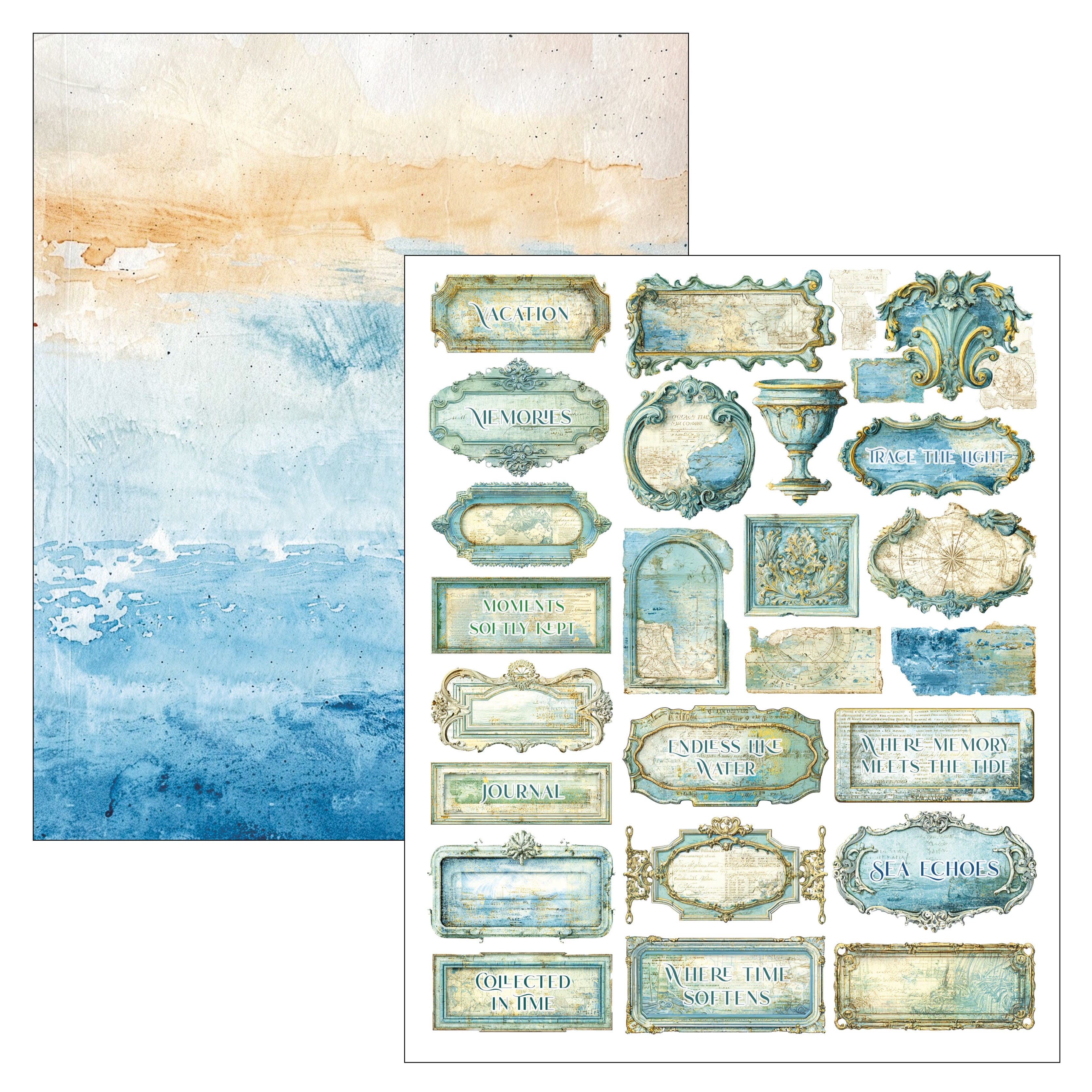 Ciao Bella - Mixed Media Book - Edge of the ocean - Maxi