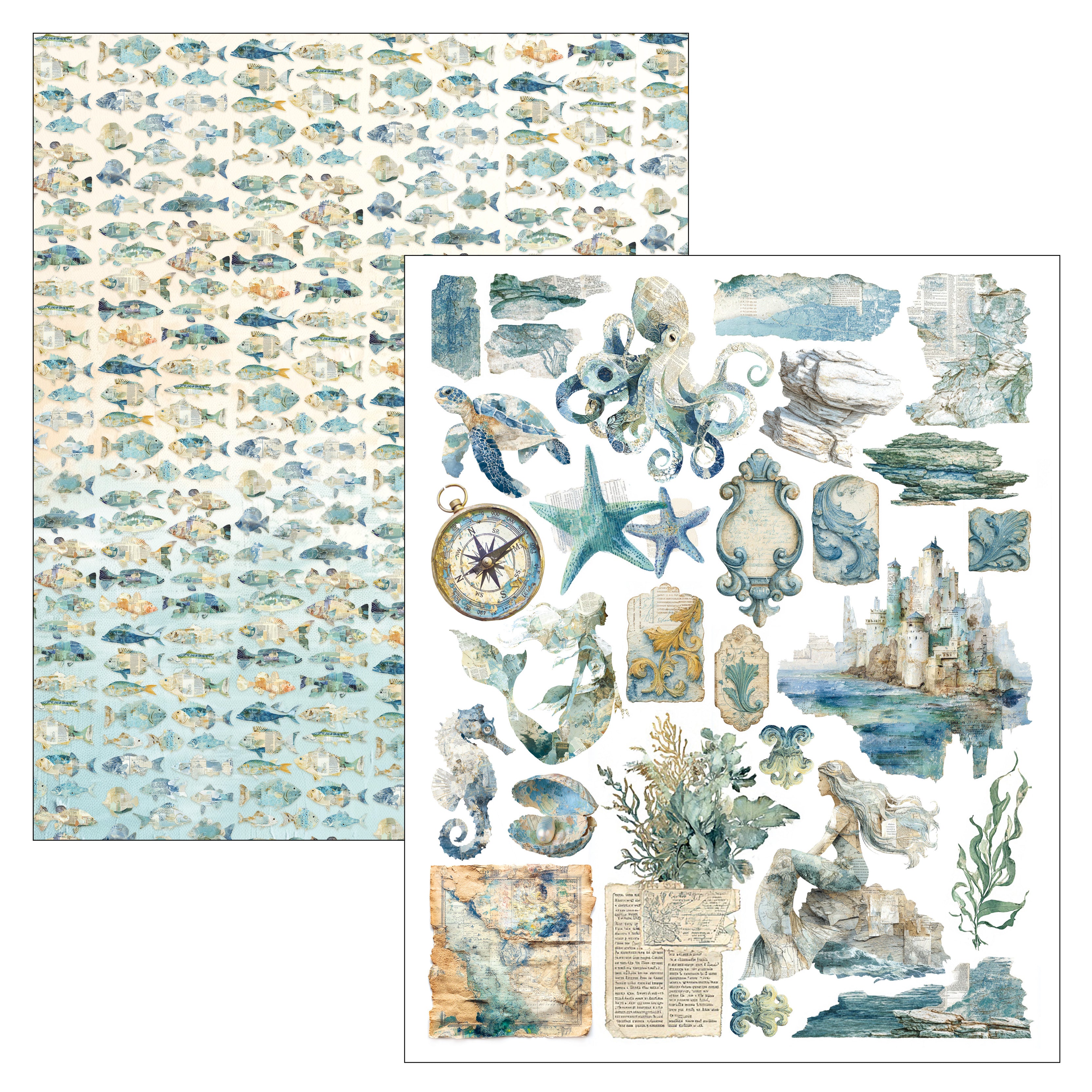 Ciao Bella - Mixed Media Book - Edge of the ocean - Maxi