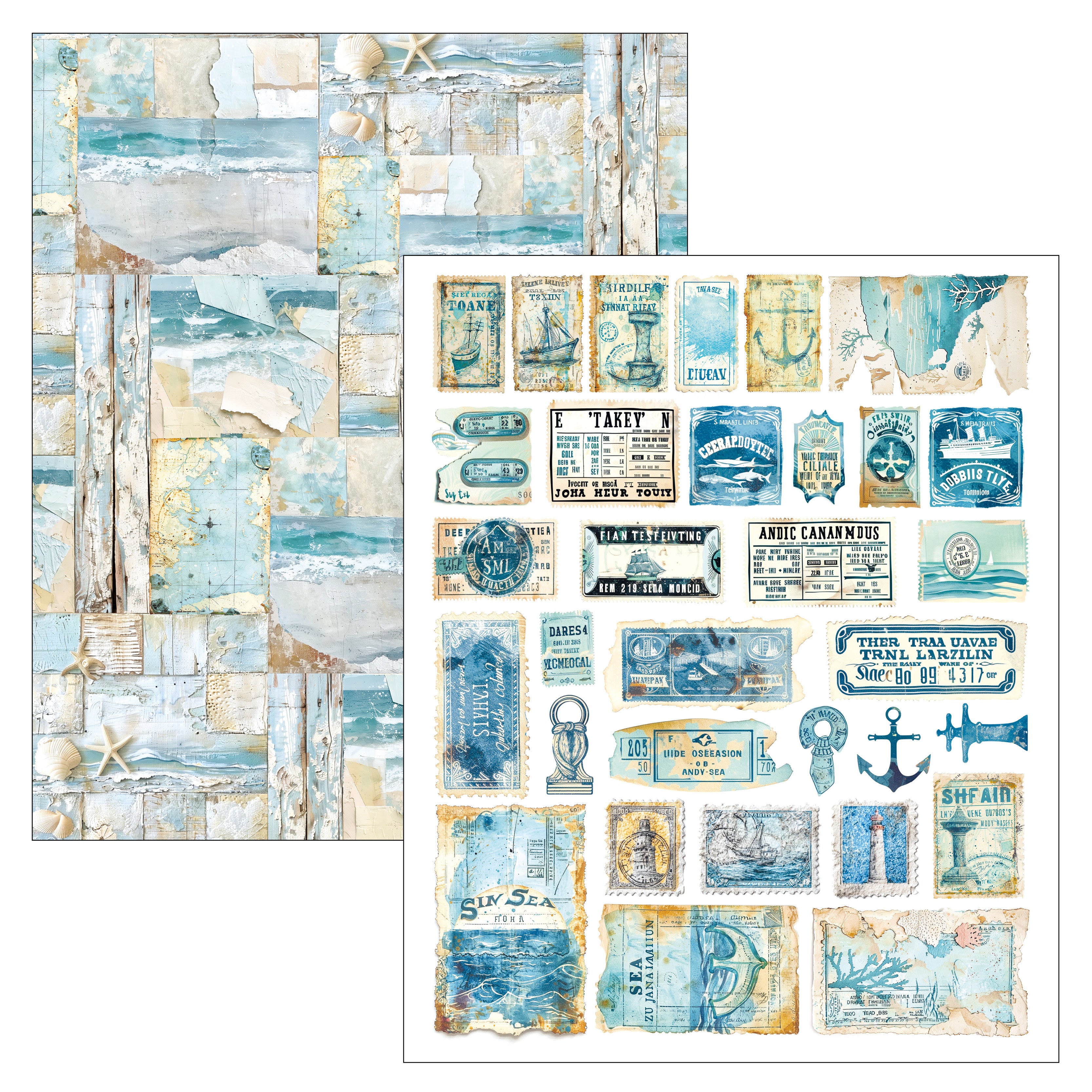 Ciao Bella - Mixed Media Book - Edge of the ocean - Maxi