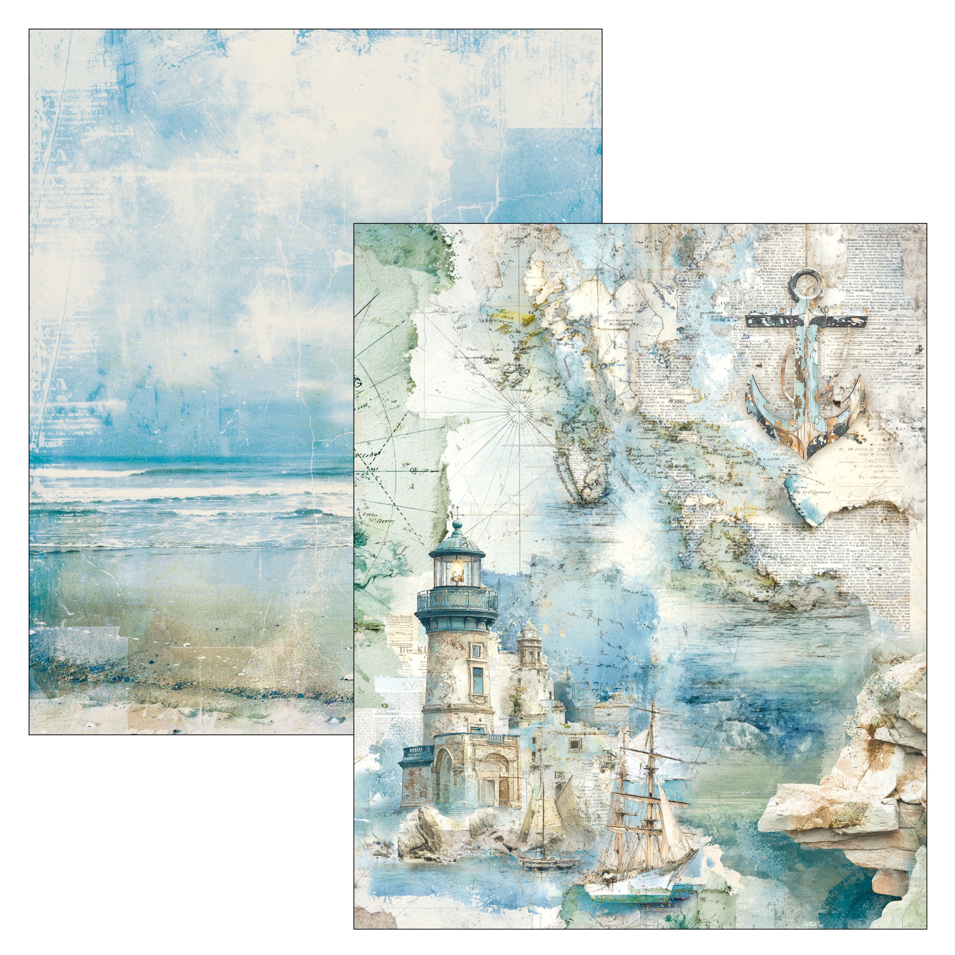 Ciao Bella - Mixed Media Book - Edge of the ocean - Maxi