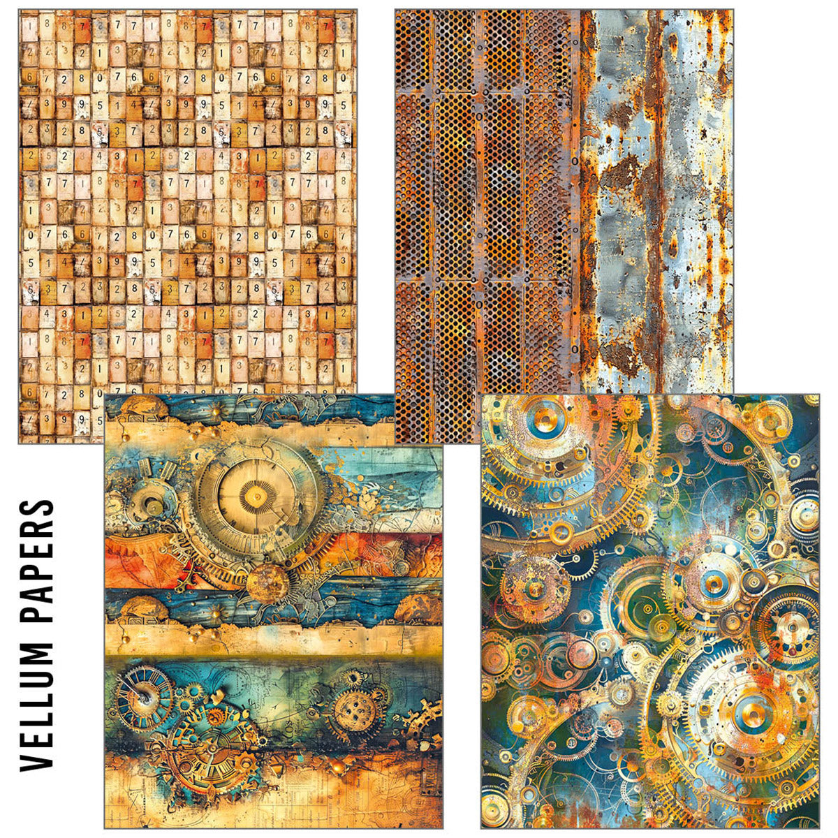 Ciao Bella - Craftmix - Past Time Mixed A5 Paper pack