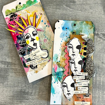Dina Wakley Media - Stamps - Wowwowwow